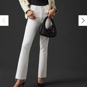 Mother high waisted looker ankle fray jeans